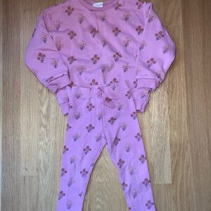 ZARA Pink Floral Kids Matching Set